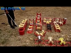 Aluminum Cable Nylon Wheel Skyward Corner Stringing Pulley Block with 5kn Rated Load