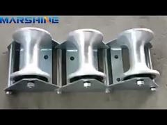 7.7-18kg Load Capacity Aluminum Nylon Wheel Cable Pulling Roller