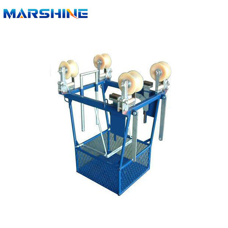 Four Sheaves Aerial Cable Tools for Overhead Lines Inspection Trolleys