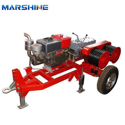 Honda Engine Dual Bull Wheel Powered Cable Pulling Winch Puller Machine