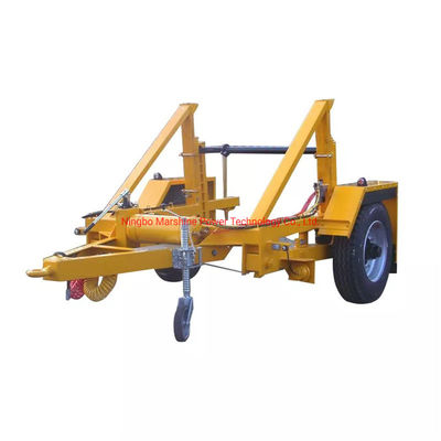 Wire Rope Spooler Trailer Mechanical Wire Spool Cable Drum Trailer For Hauling Pulling Lifting